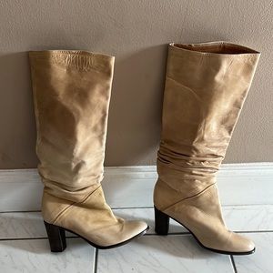 Free People Leather Knee High Boot